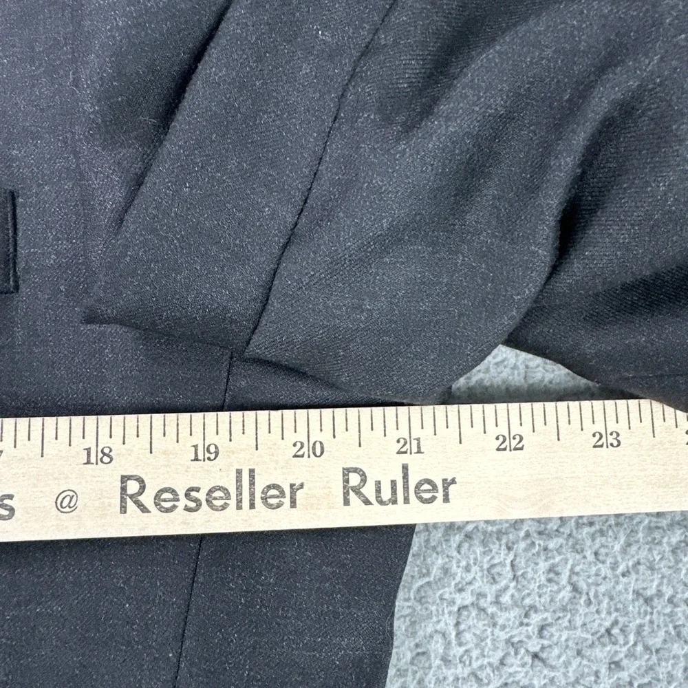 Linea Uomo 2 Piece Suit Men 40L 40x34 Black Modern Fit Pleated Dual Vented Wool